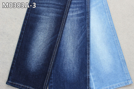 tissu de denim de Spandex de polyester du coton 380gsm bleu-foncé avec le bout droit moyen de mèche