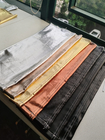 Couche de tissu en PU denim pour femmes jeans veste couleur argent or bleu rose couleur sur mesure fabriqué en Chine