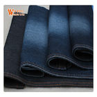 Les blues-jean de noir de 77% C 21% P 2% S 9oz mélangent le tissu de denim de polyester de coton