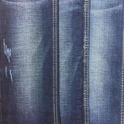 Tissu cassé de denim de sergé de doucement 10 onces pour des jeans des hommes