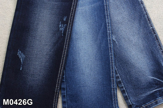 Bon prix Tissu de haut de denim de mèche de chaîne de bout droit de 10,3 onces pour la fabrication de jeans en ligne
