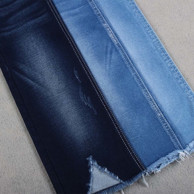 Tissu bleu-foncé léger 59" de denim de bout droit largeur pour des vêtements de sac