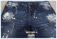 Le tissu de denim de bout droit de mèche de 4 manières pour les hommes stigmatisent les jeans 373gsm