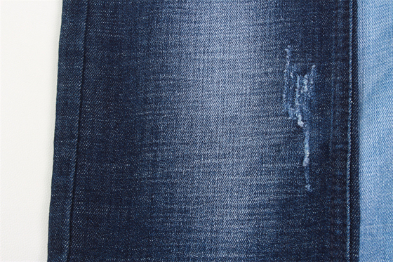 Tissu épais moyen fait sur commande de 10,3 d'once de bout droit de denim de tissu jeans de contre-taille