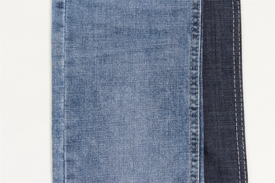 Tissu épais moyen fait sur commande de 10,3 d'once de bout droit de denim de tissu jeans de contre-taille