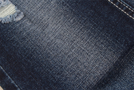 10.5Oz Crosshatch Slub Denim Fabric avec Stretch Soft Hand Feel Black Color
