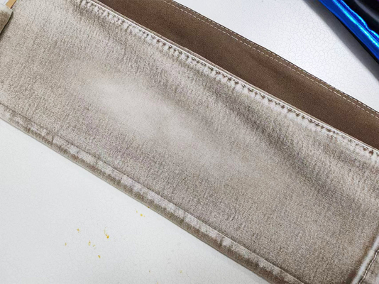 Tissu en denim étirable légère et colorée en kaki