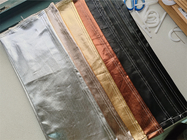 Couche de tissu en PU denim pour femmes jeans veste couleur argent or bleu rose couleur sur mesure fabriqué en Chine