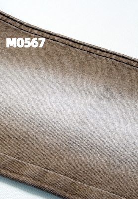 Tissu en denim étirable légère et colorée en kaki