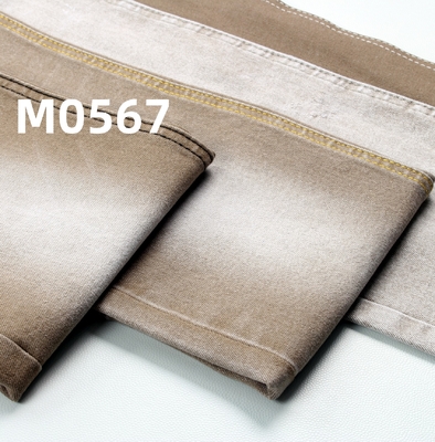 Tissu en denim étirable légère et colorée en kaki