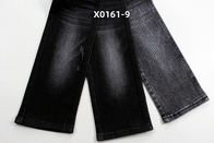 10.5 oz Noir haute étirement Warp Slub Denim Tissu Pour Jeans