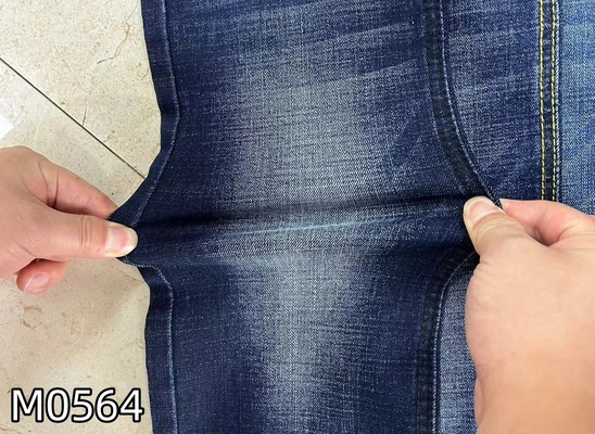 2025 Vente à chaud 11 onces bleu foncé étirement tissu denim tissé pour jeans