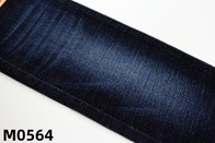 Tissu de denim à étirement en style cross-slub avec denim tissé bleu foncé 62/63 en rouleau