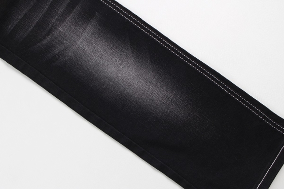 Vente à chaud de 10 oz de slub de déformation haute étirement noir arrière tissu en denim tissé pour jeans