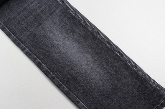 11.9 oz noir et noir arrière croisé, en tissu de jean.