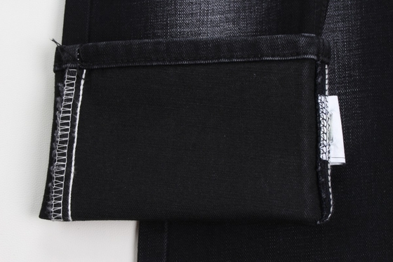 11.9 oz noir et noir arrière croisé, en tissu de jean.