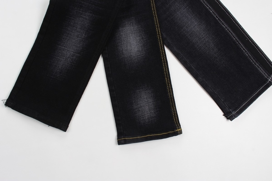 11.4 oz noir et noir arrière croisé, en tissu de jean.