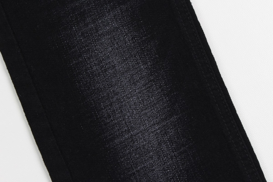 11.4 oz noir et noir arrière croisé, en tissu de jean.