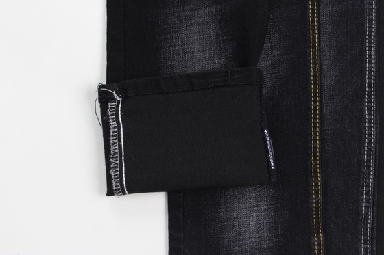 11.4 oz noir et noir arrière croisé, en tissu de jean.