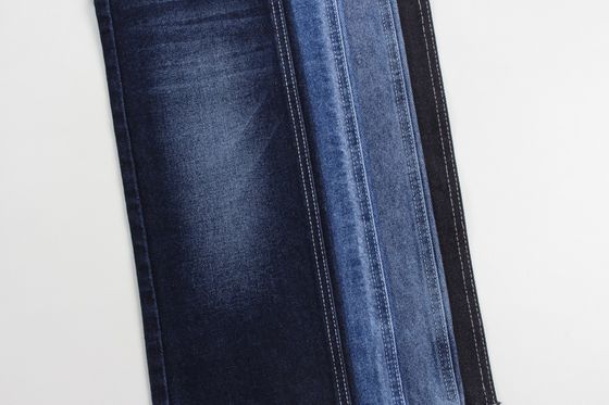 Bon prix Vente en gros de tissus en denim rigide 100% coton bleu foncé pour jeans en ligne