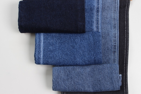 Vente en gros de tissus en denim rigide 100% coton bleu foncé pour jeans