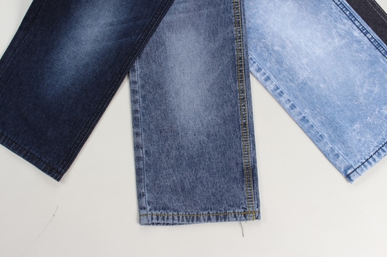 Tissus en denim rigide bleu foncé pour jeans