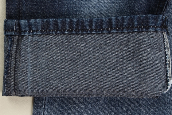 Tissus en denim rigide bleu foncé pour jeans