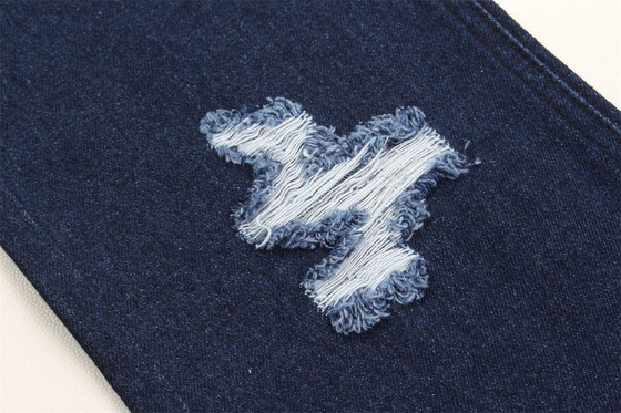 Tissus en denim bleu foncé rigide 100% coton pour la fabrication de jeans