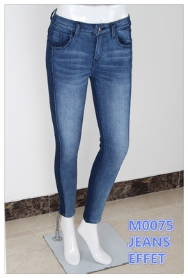 9.5 oz Denim à haute étirement avec déchirure de l' élan Skinny Jeans à haute étirement de la meilleure qualité