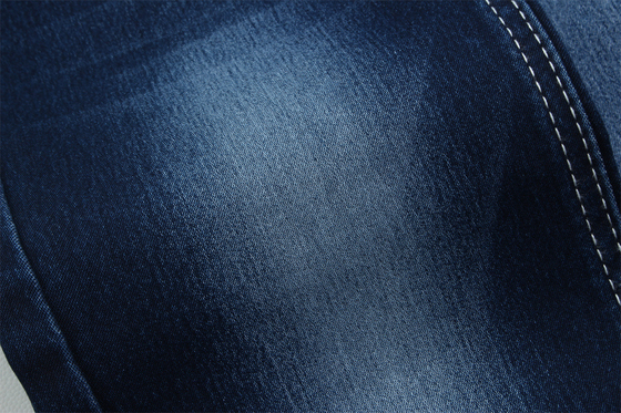 10.5 oz Tissu satiné denim pour femmes Jeans haute étirement Super bleu foncé
