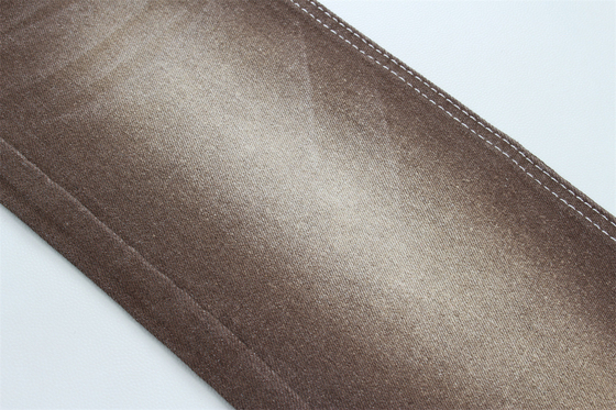 Tissu en denim super brun pour les femmes Jeans homme bas prix compétitif de la ville de Foshan Chine