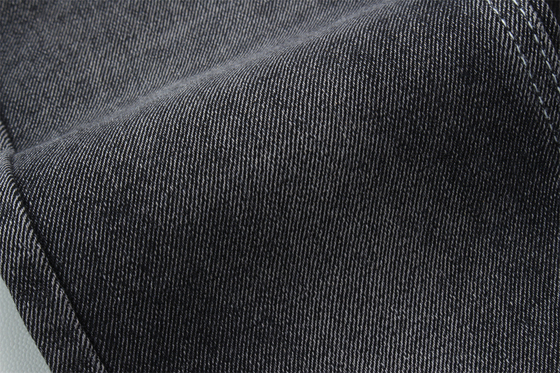 11 oz Tissu en denim à étirement bas Pour le travail de l'homme porter des jeans Noir arrière Prix compétitif de Weilong Textile