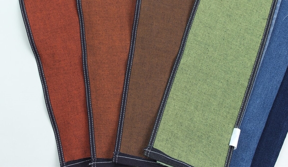 Gros de 10 oz Tissu en denim tissé à l' arrière coloré pour jeans