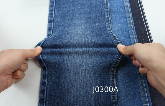 Vente en gros de tissu denim étiré bleu foncé de 12,5 oz pour jeans