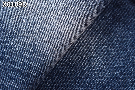 Tissu en coton denim vintage 14 oz tissé étroit 6 x 6 TWILL frais coton étirable respirant