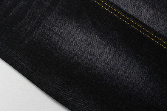 11 Oz Warp Slub Tissu en denim noir pour homme Jeans haute étirement Indiens Style de marché à vendre