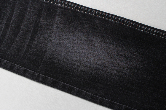11 Oz Warp Slub Tissu en denim noir pour homme Jeans haute étirement Indiens Style de marché à vendre