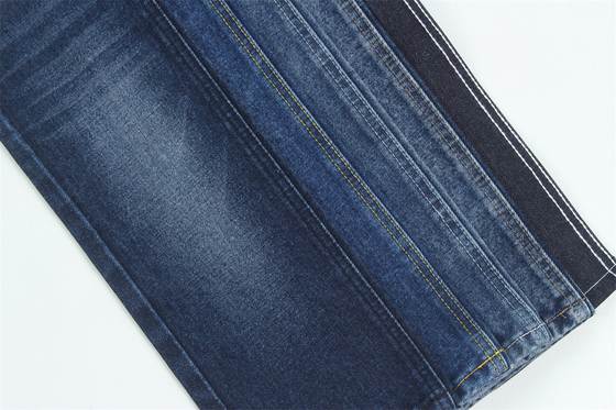 Tissu bleu denim rigide 100% coton recyclé pour le travail
