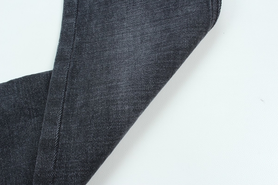 11.2 Oz Noir et noir Derrière Tissu en denim