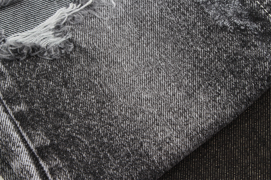 11.5 oz 100% coton Tissu denim Soufre Noir Textile Pour Homme Femme Jeans Matériau Pas de Tissu Élastique