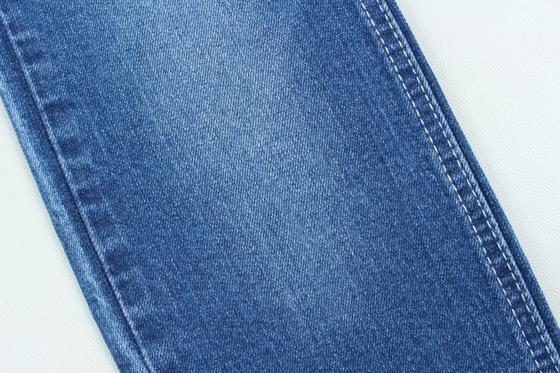 Coton spandex 11 oz couleur bleu foncé en tissu de jean denim
