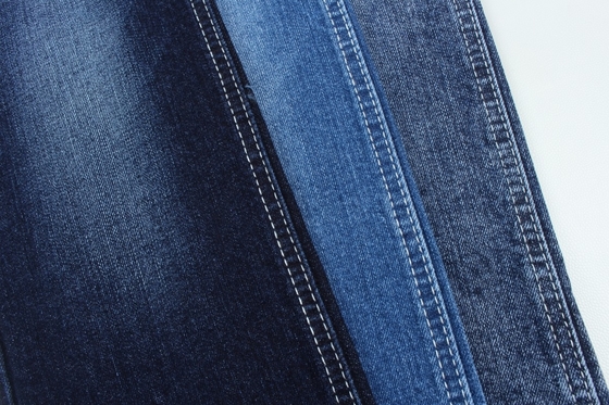 Coton spandex 11 oz couleur bleu foncé en tissu de jean denim