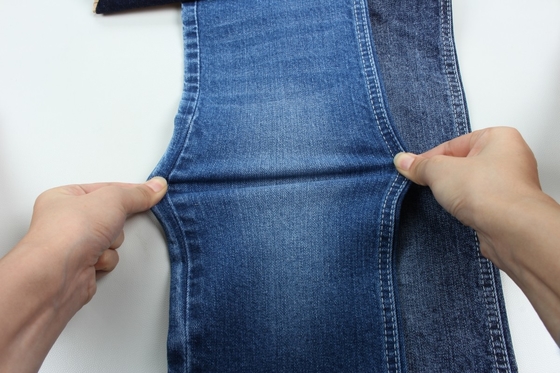 Coton spandex 11 oz couleur bleu foncé en tissu de jean denim