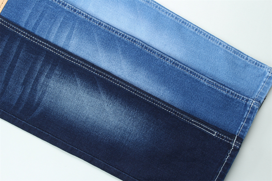 10.5 oz Super étirement denim tissu pour femmes d'été Jeans coton polyester rayon spandex avec Warp Slub haute étirement