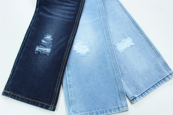 14 oz Super bleu foncé Denim Tissu rigide 100% coton frais coton pour le style de la marque Jeans Boy Friend Style