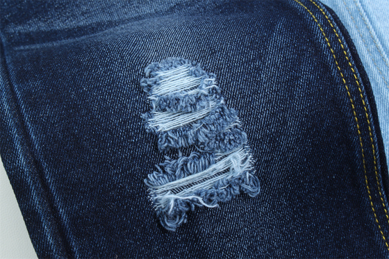 14 oz Super bleu foncé Denim Tissu rigide 100% coton frais coton pour le style de la marque Jeans Boy Friend Style