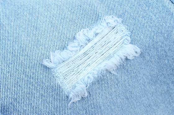 14 oz Super bleu foncé Denim Tissu rigide 100% coton frais coton pour le style de la marque Jeans Boy Friend Style