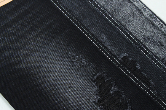 11.5oz Noir foncé et Noir Derrière Tissu Denim Jeans rigide Tissu Pour Style de Marque Jeans Boy Friend Style