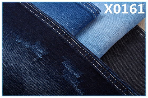 Tissu en denim à haute étirement bleu indigo pour jeans