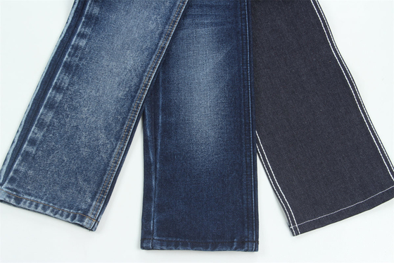 190cm 13oz de polyester de coton tissu rigide en denim pour les jeans